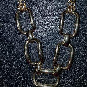 Gold link necklace